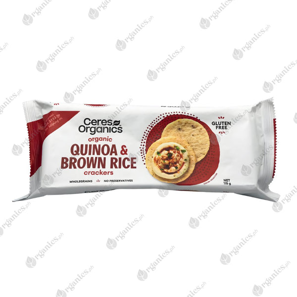 Ceres Organics Quinoa & Brown Rice Crackers (115g) - Organics.ph