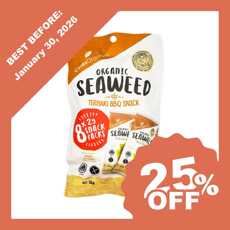 Ceres Organics Seaweed Snack Pack - Teriyaki BBQ (8 x 2g packs) - Organics.ph