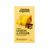 Ceres Organics Tea - Lemon & Ginger (20 bags) - Slightly Damaged