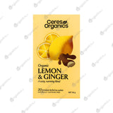 Ceres Organics Tea - Lemon & Ginger (20 bags) - Slightly Damaged - Organics.ph