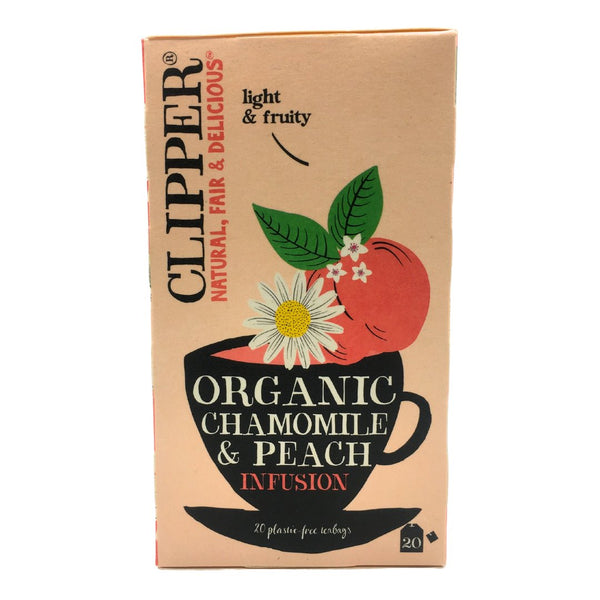 Clipper Organic Tea - Chamomile & Peach Infusion (20 bags) - Organics.ph