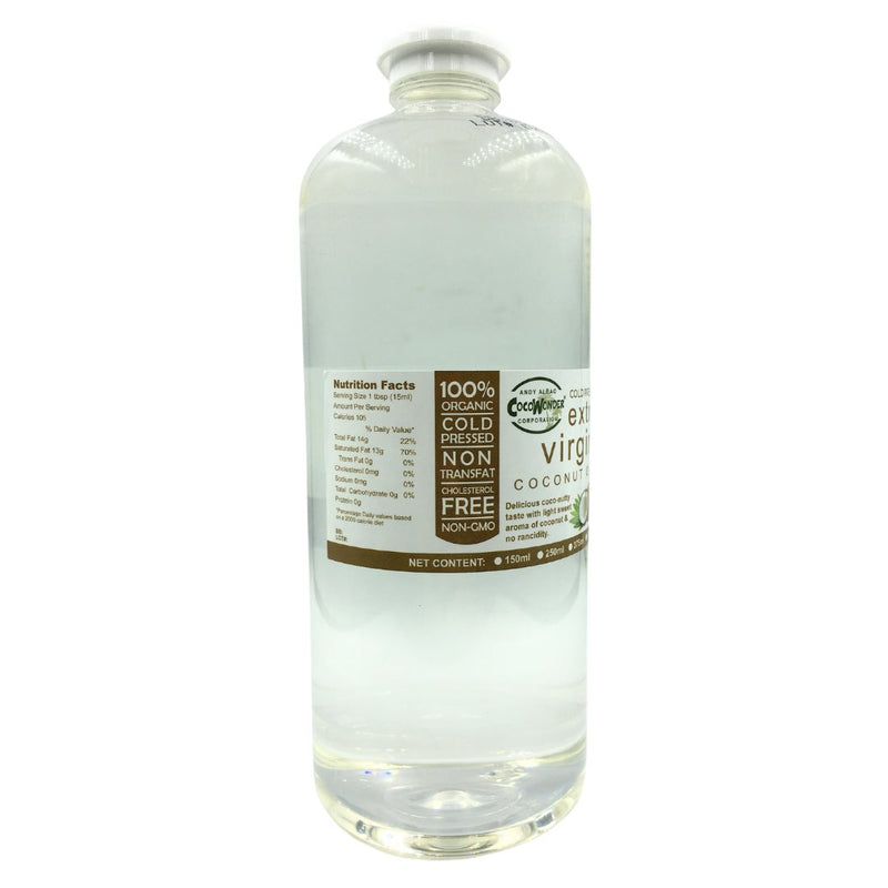CocoWonder Organic 100% Virgin Coconut Oil (1 Liter) - Plastic Bottle - Organics.ph