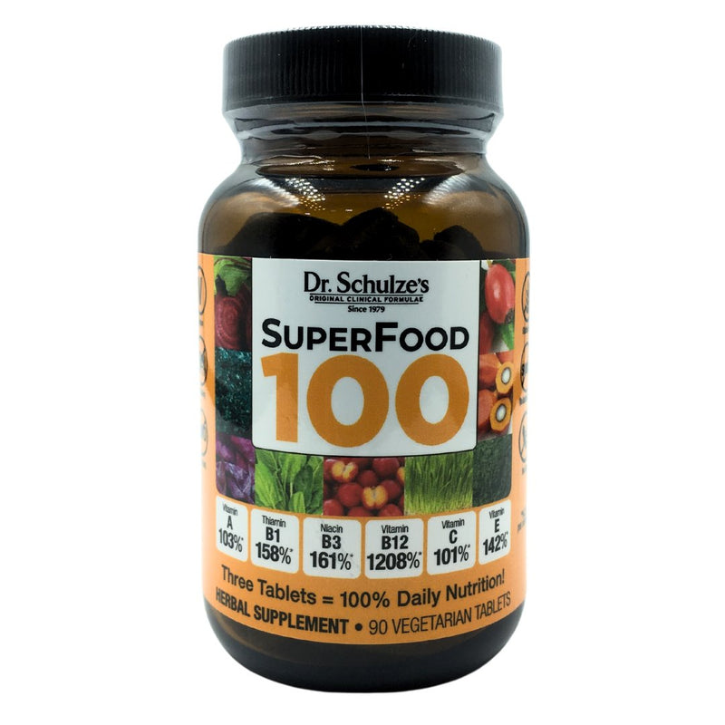 Dr. Schulze's Organic Superfood 100 Vitamin & Mineral Herbal Concentrate (90 tablets) - Organics.ph