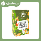 Heath and Heather Organic Green Tea - Ginger (20 tea bags) - Organics.ph