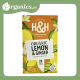 Heath and Heather Organic Tea - Lemon & Ginger (20 tea bags) - Organics.ph