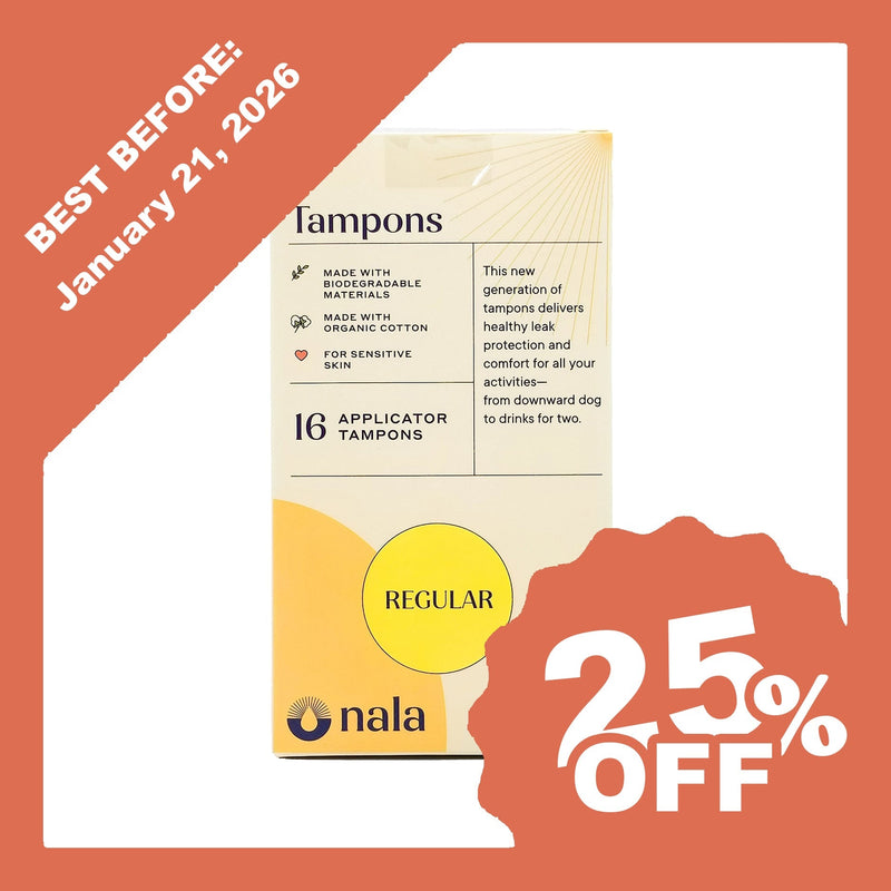 Nala Organic Biodegradable Tampons - Regular (16 tampons) - Organics.ph