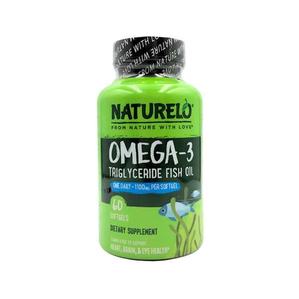 Naturelo Omega-3 Triglyceride Fish Oil 1100mg (60 softgels) - Organics.ph