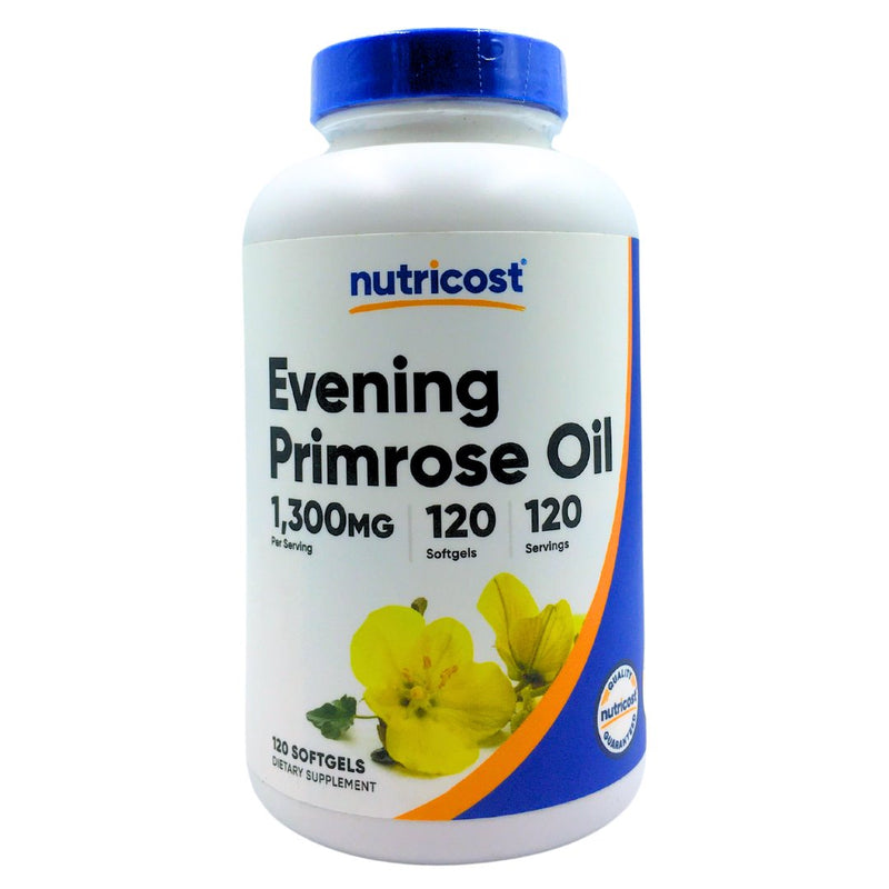 Nutricost Evening Primrose Oil 1300mg (120 Softgels) - Organics.ph