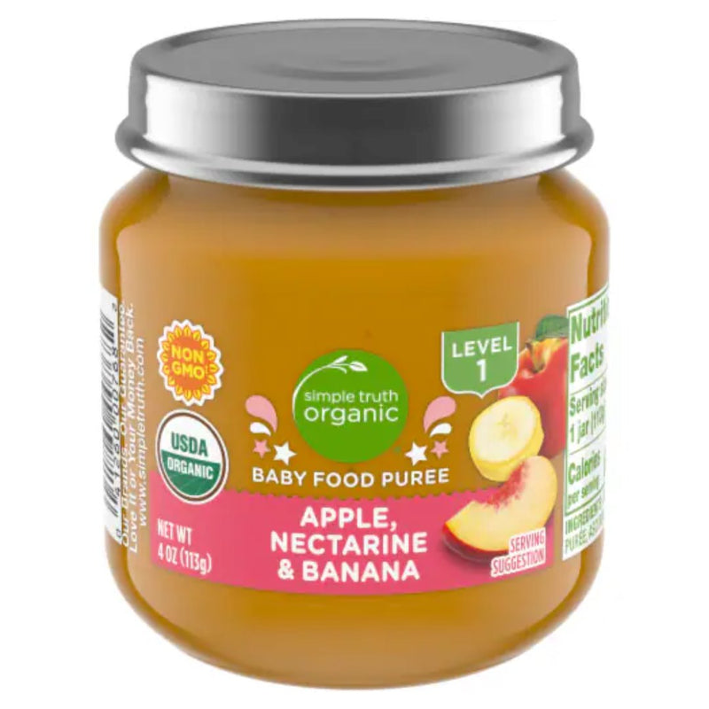 Simple Truth Organic Baby Food Puree Level 1 - Apple, Nectarine & Banana (113g) - Organics.ph