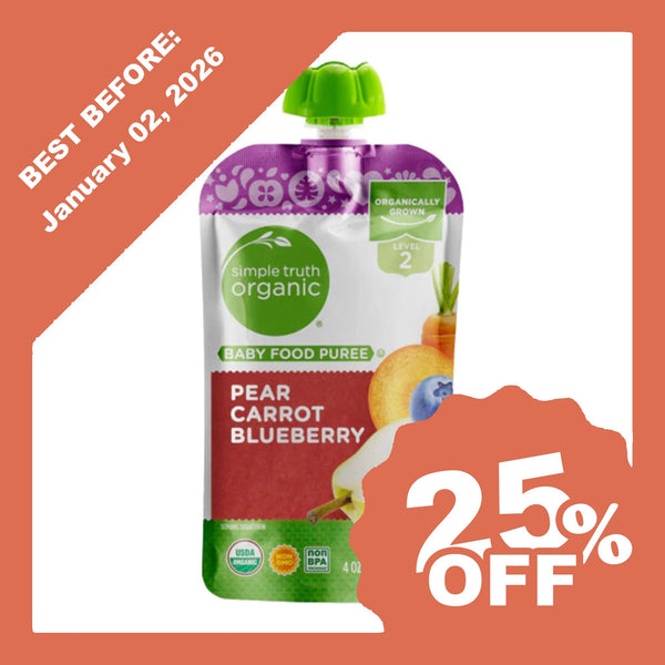 Simple Truth Organic Baby Food Puree Level 2 - Pear Carrot Blueberry (113g) - Organics.ph