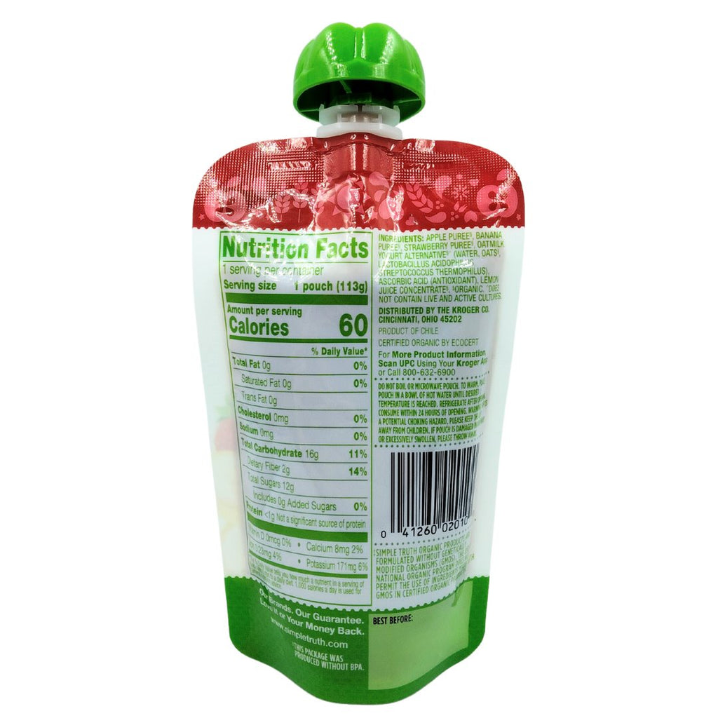 Puree Level 4 Sticker Simple Truth Organic Baby Food Puree Level 4 - Apple Banana Strawberry ...