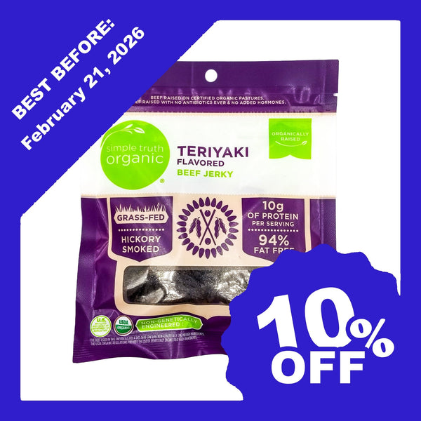 Simple Truth Organic Beef Jerky - Teriyaki (70g) - Organics.ph