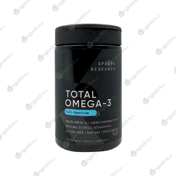Sports Research Total Omega-3 Full-Spectrum (120 Softgels) - Organics.ph