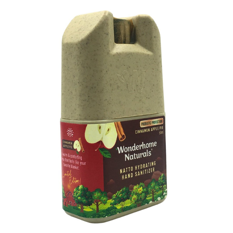 Wonderhome Naturals Natto Hydrating Hand Sanitizer - Cinnamon Apple Pie (50ml) - Organics.ph