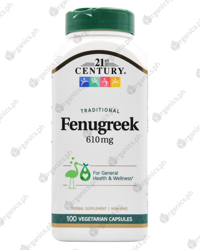 21st Century Traditional Fenugreek 610mg (100 caps) - Organics.ph