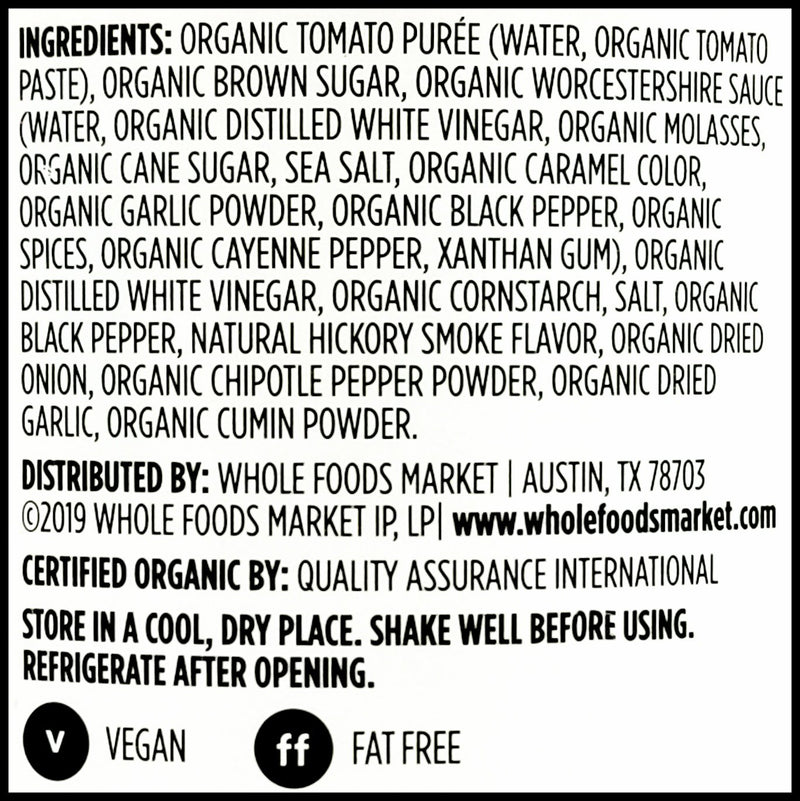 365 Organic Barbeque Sauce - Texas True (510g) - Organics.ph