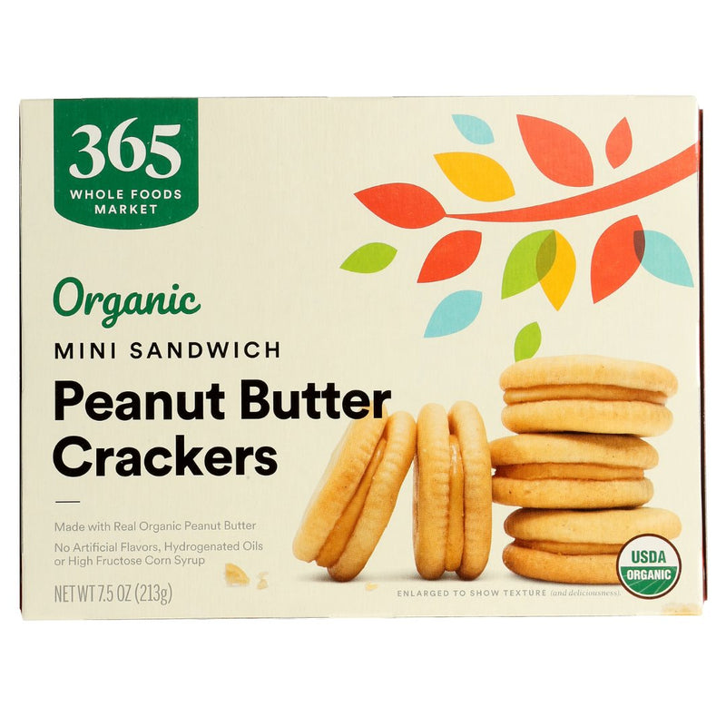 365 Organic Mini Sandwich - Peanut Butter Crackers (213g) - Organics.ph