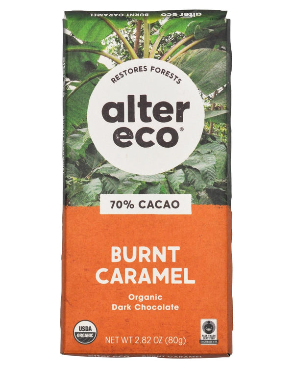 Alter Eco Organic Dark Chocolate Burnt Caramel - 70% (80g) - Organics.ph