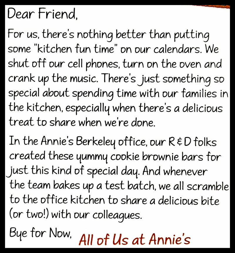 Annie's Organic Baking Mix - Cookie Brownie Bar (521g) - Organics.ph