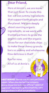 Annie's Organic Chewy Granola Bars - Chocolate Chip (151g) - Organics.ph