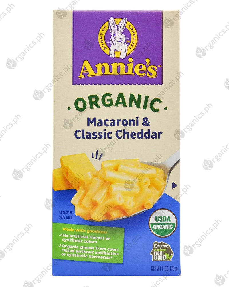 Annie's Organic Macaroni & Cheese - Classic Cheddar (170g) - Organics.ph