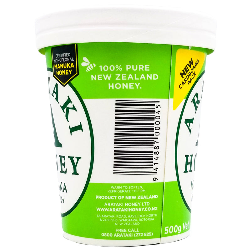 Arataki New Zealand Manuka Honey MGO 70+ (500g) - Organics.ph