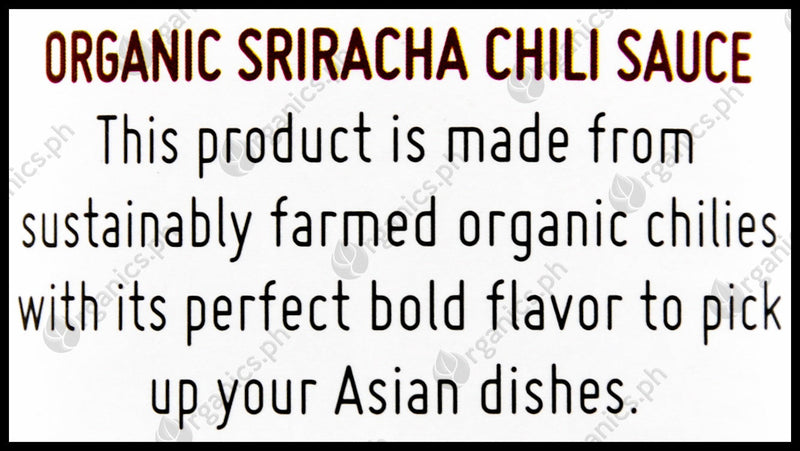 Asian Organics Sriracha Chili Sauce (435ml) - Organics.ph