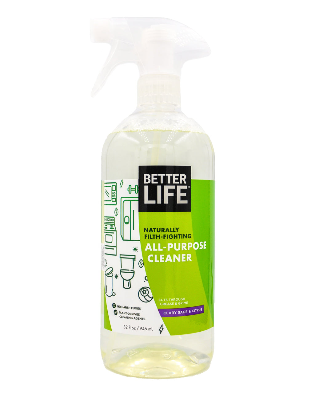 Better Life Natural All - Purpose Cleaner - Clary Sage & Citrus (946ml ...