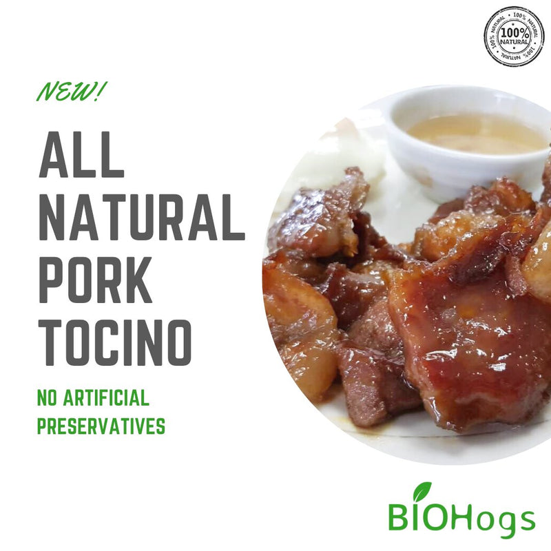 BIOHogs All Natural Pork Tocino (500g) - Organics.ph
