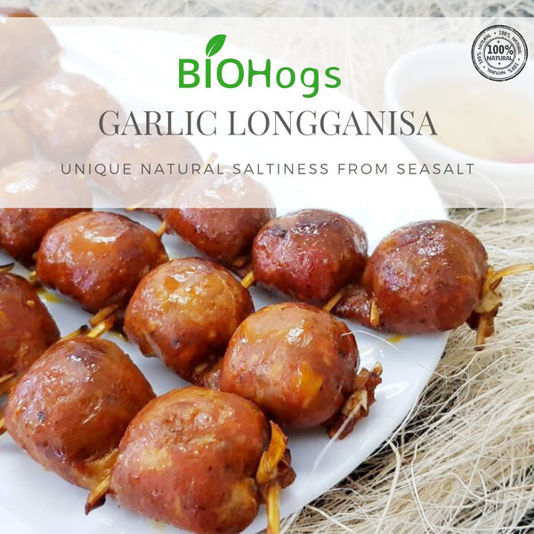 BIOHogs Garlic Longganisa (500g) - Organics.ph