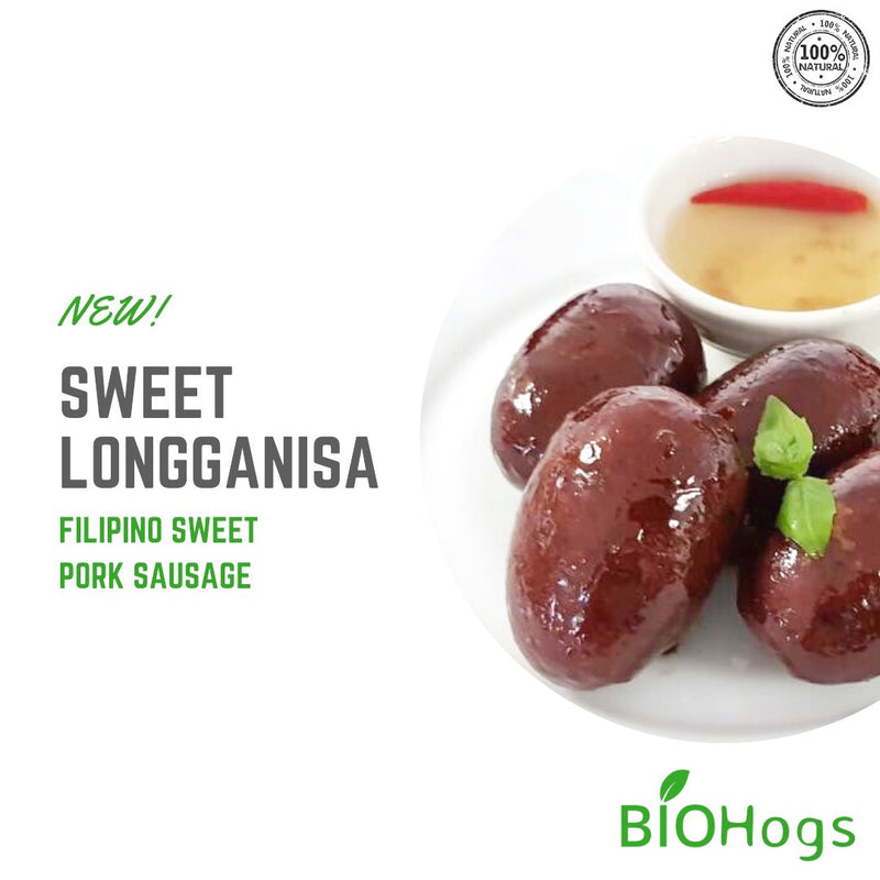 BIOHogs Sweet Longganisa (500g) - Organics.ph