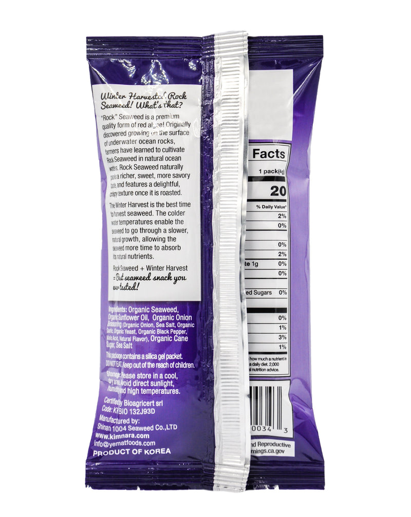 C-Weed Organic Roasted Seaweed Snack - Sweet Onion (4g x 16 packs) - Organics.ph