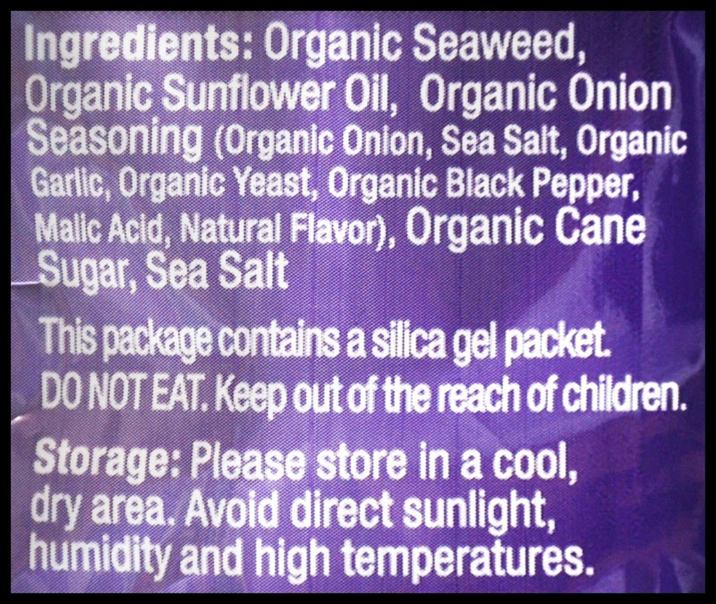 C-Weed Organic Roasted Seaweed Snack - Sweet Onion (4g x 16 packs) - Organics.ph
