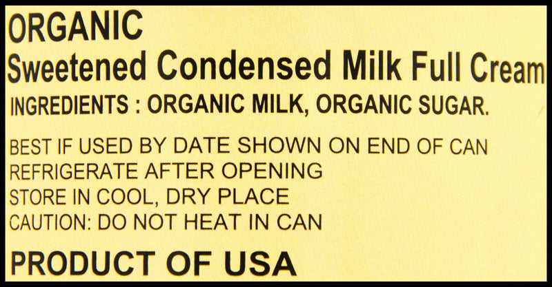California Farms Organic Condensed Milk (397g) - Organics.ph