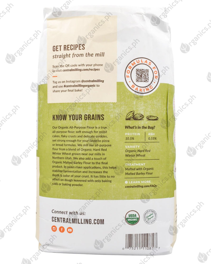 Central Milling Organic All-Purpose Flour (4.54kg) - Organics.ph