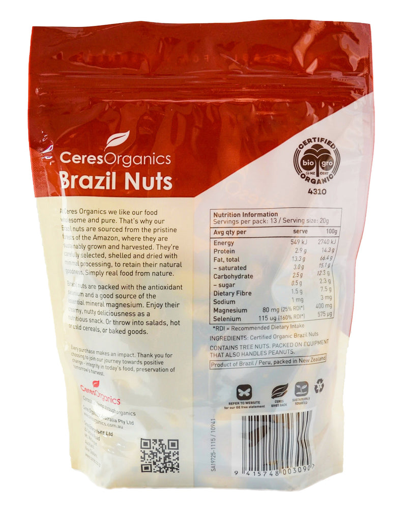Ceres Organics Brazil Nuts (250g) - Organics.ph