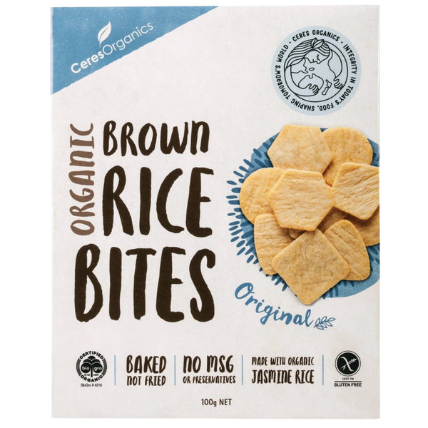 Ceres Organics Brown Rice Bites - Original (100g) - Organics.ph