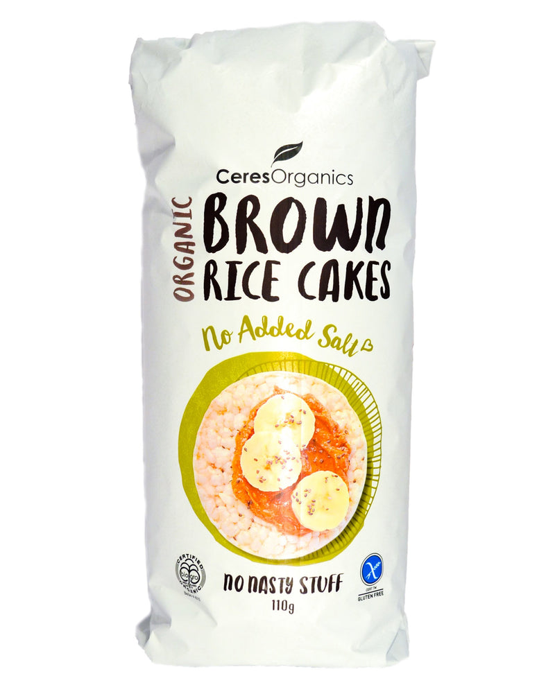Ceres Organics Brown Rice Cakes - No Added Salt (110g) - Organics.ph