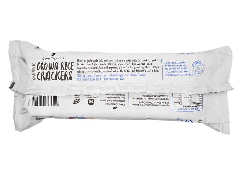 Ceres Organics Brown Rice Crackers - Original (115g) - Organics.ph