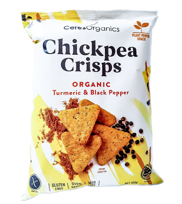 Ceres Organics Chickpea Crisps - Turmeric & Black Pepper (100g) Turmeric & Black Pepper - Organics.ph