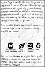 Ceres Organics Organic Pineapple Chunks in Fruit Juice (400g) - Organics.ph