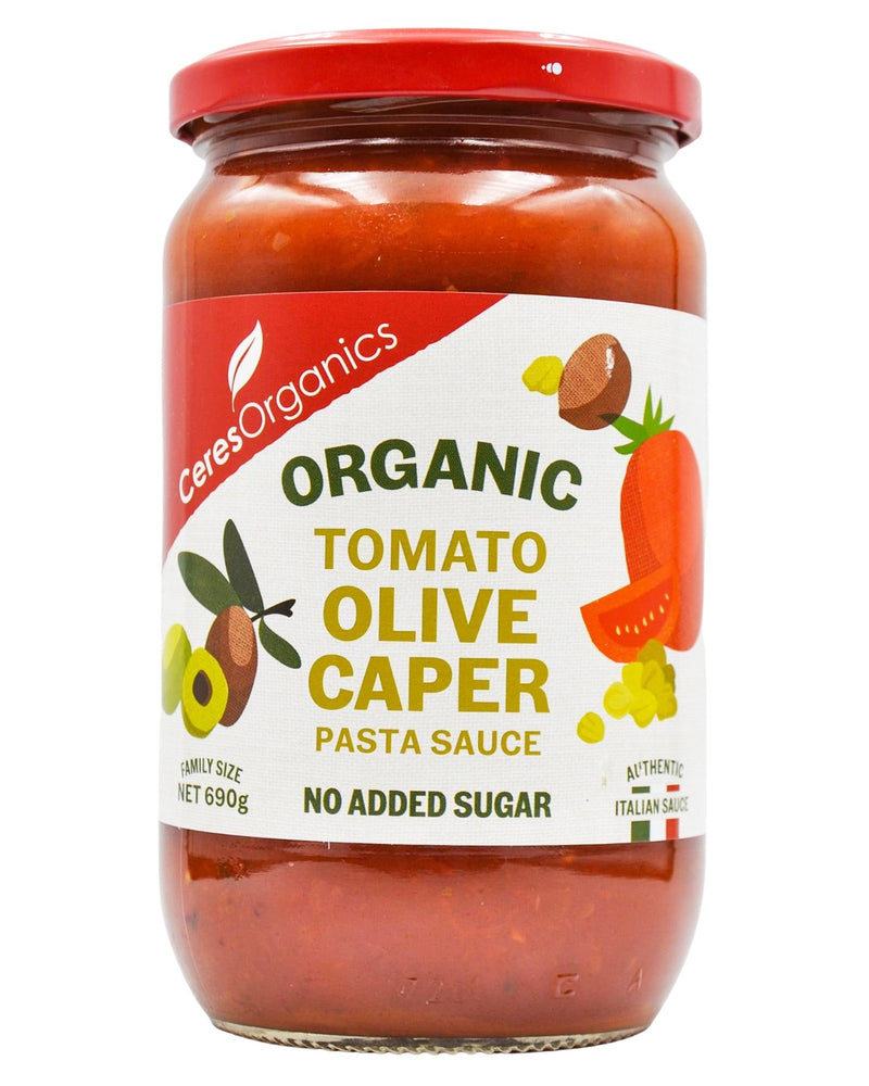 Ceres Organics Pasta Sauce - Tomato Olive Caper (690g) - Organics.ph