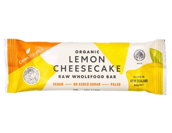 Ceres Organics Raw Wholefood Bar Lemon Cheesecake - Organics.ph