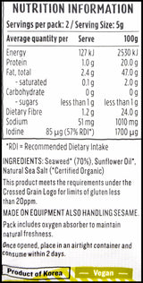 Ceres Organics Seaweed Snack - Original (11.3g) - Organics.ph