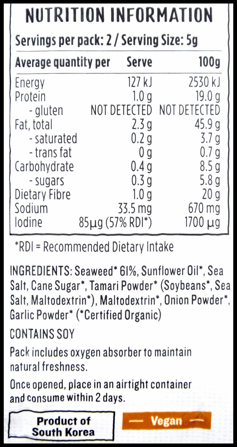 Ceres Organics Seaweed Snack Pack - Teriyaki BBQ (11.3g) - Organics.ph