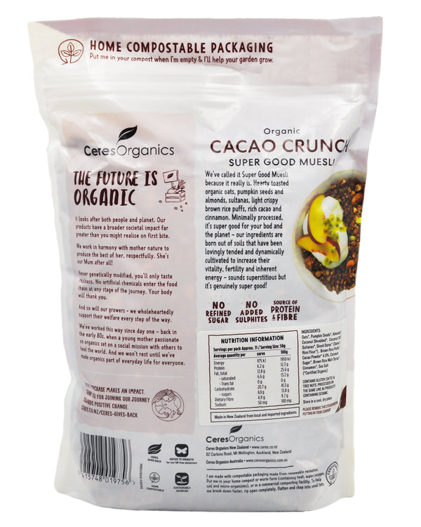 Ceres Organics Supergood Muesli Cacao Crunch - Organics.ph