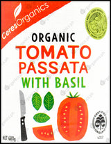 Ceres Organics Tomato Passata w/ Basil (680g) - Organics.ph