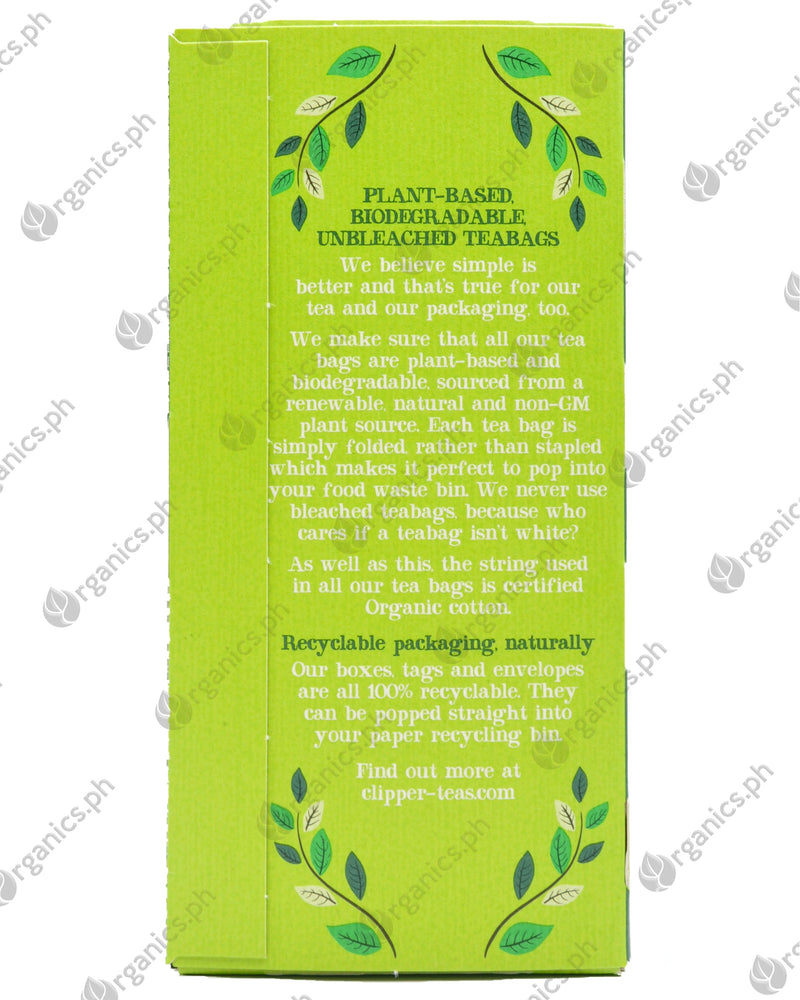 Clipper Organic Tea - Pure Green Tea (25 bags) - Organics.ph