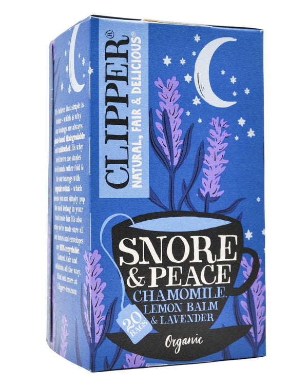 Clipper Organic Tea - Snore & Peace - Chamomile, Lemon Balm, Lavender (20 bags) - Organics.ph