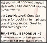 Coco Natura Organic Coconut Cider Vinegar (375ml) - Organics.ph